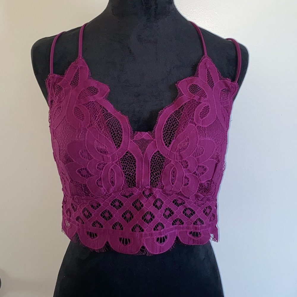Zenana NWT Brami Bralette - Plum - 1X, 2X, 3X
